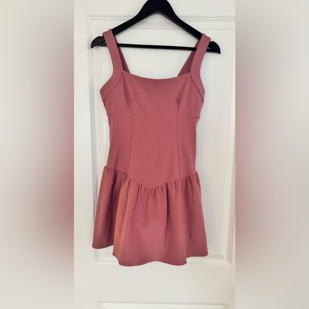 NWOT ALOsoft breakpoint tennis dress, Pink Wild Rose/ Medium - Picture 6 of 12